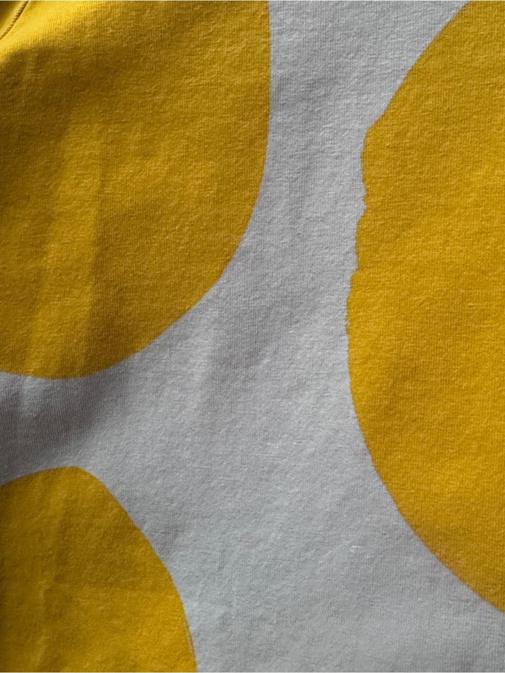 Marimekko Kivet Dot Print Mustard Yellow Long Sleeve Shift Dress L - Picture 9 of 9